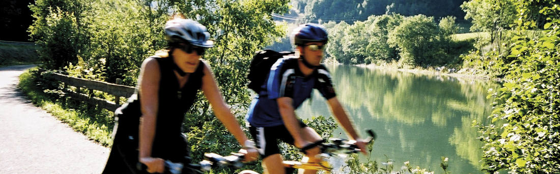 Radfahren an der Mur, Foto: Tom Lamm, ikarus.cc